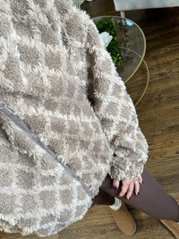 Brown Maddie Zip-Up Jacket