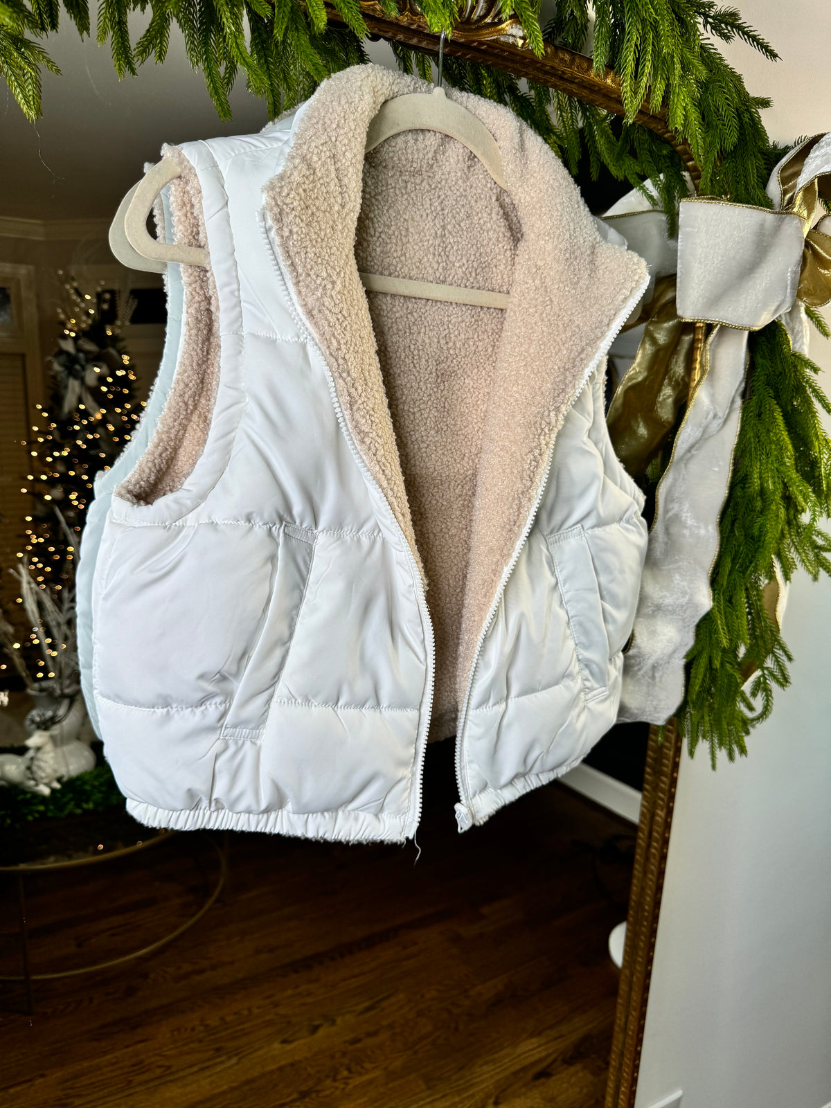 Reversible White Vest