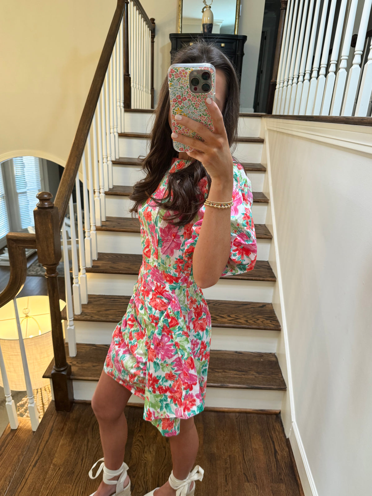 Pink Floral Dress