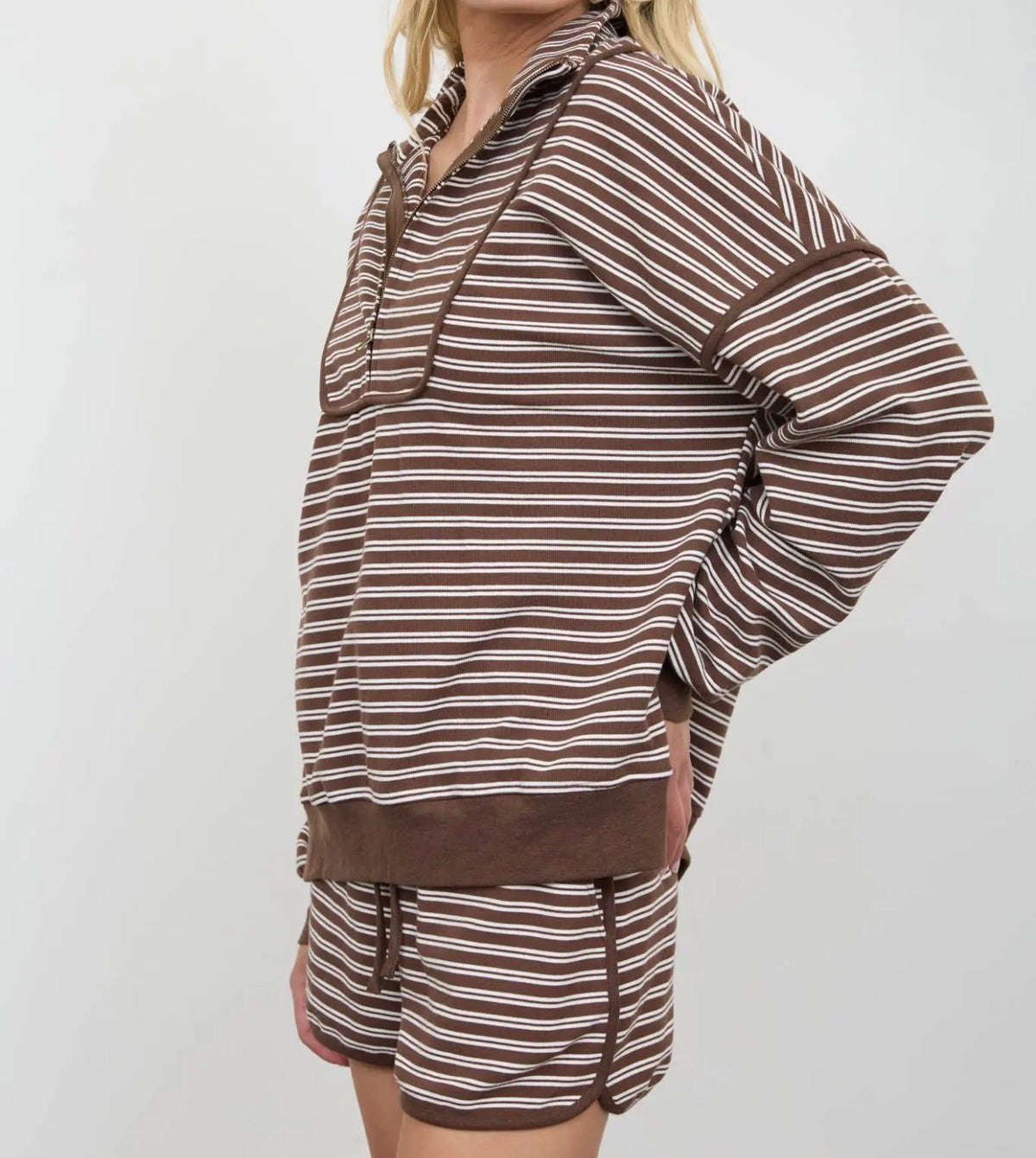 Striped Mocha set