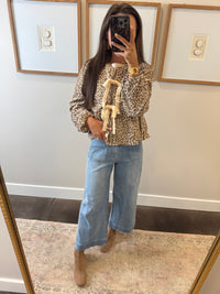 Cheetah Bow Tie Sweater