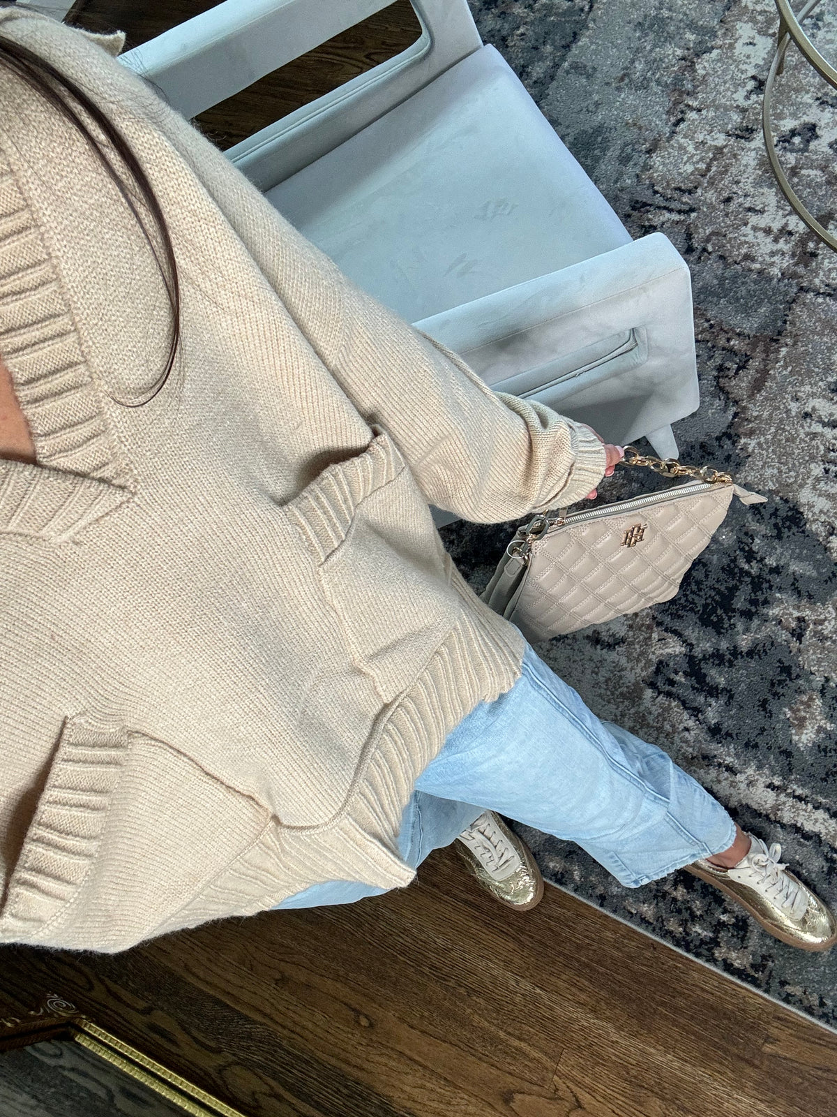 Oatmeal Collar Sweater