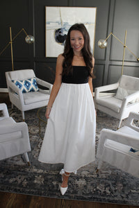 Black & White Maxi Dress