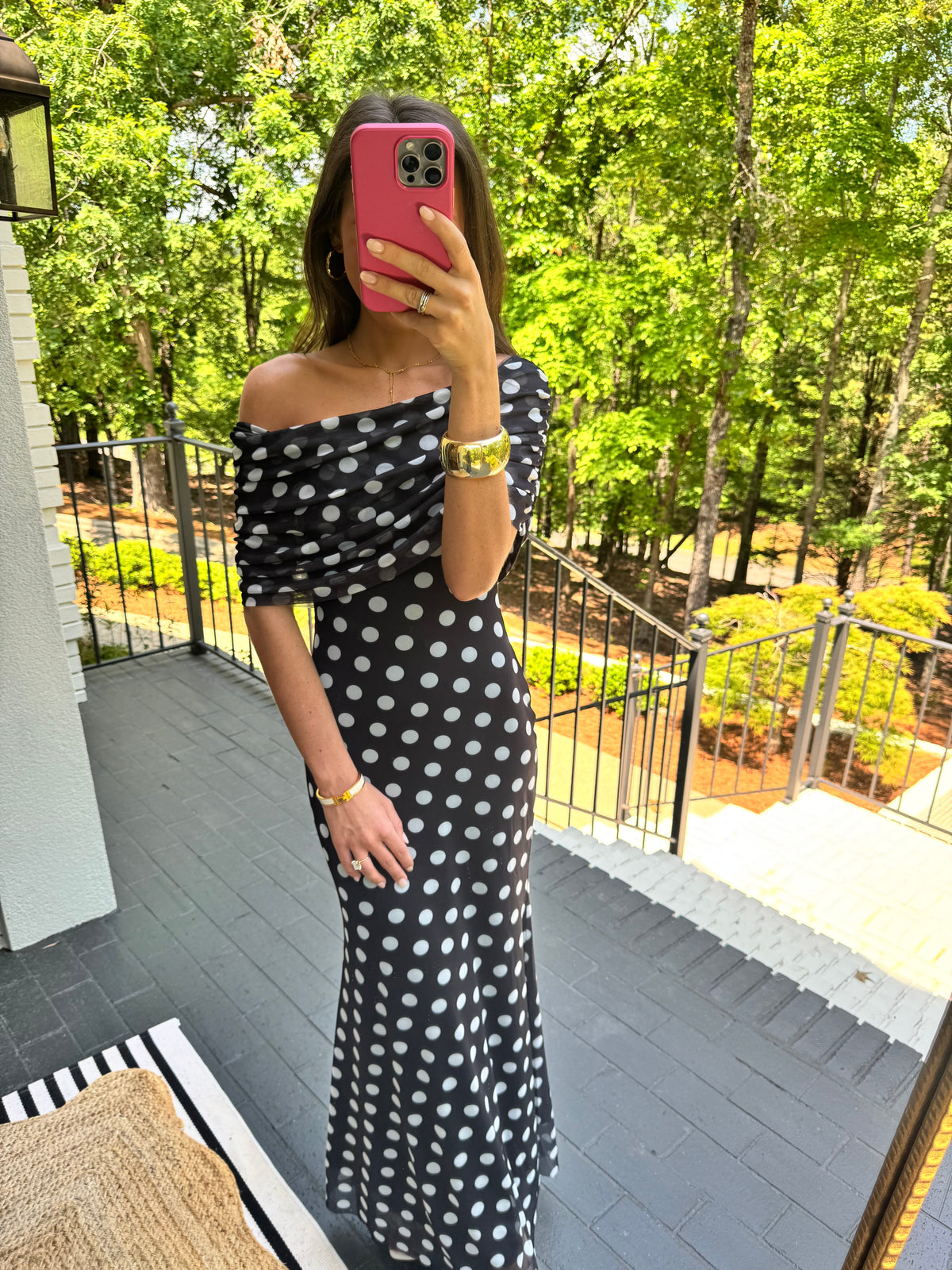 Polka Dot Maxi Dress