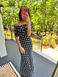 Polka Dot Maxi Dress