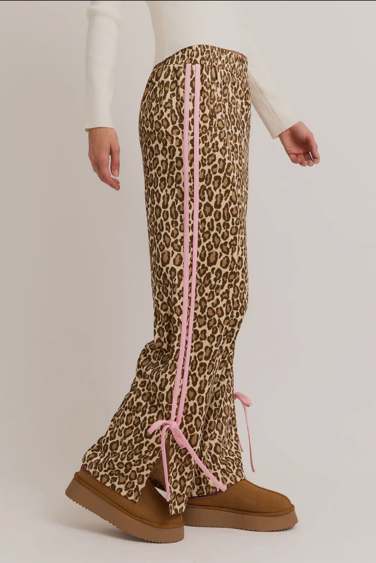 Pink Cheetah Bow Pants