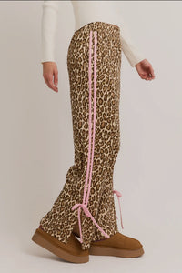 Pink Cheetah Bow Pants