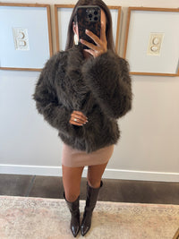 Chocolate Sherpa Jacket