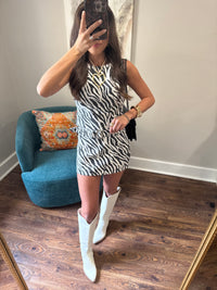 Zebra Skirt Set