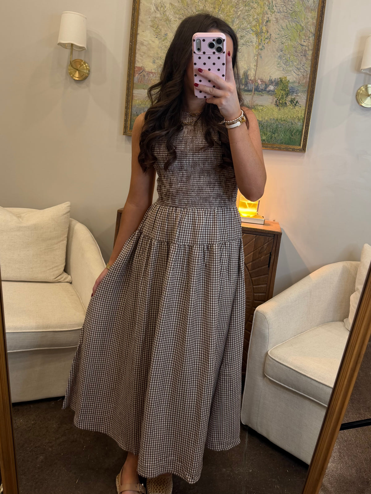 Country Charm Gingham Dress