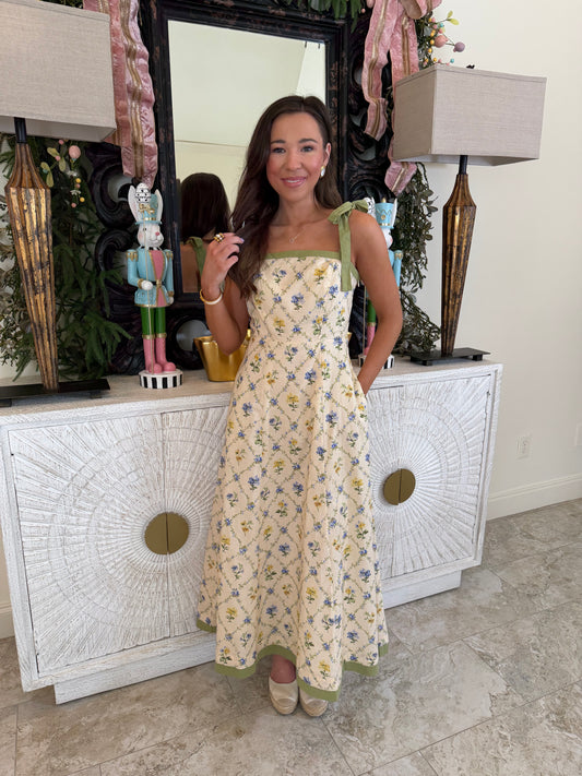 Amber Tie Floral Dress