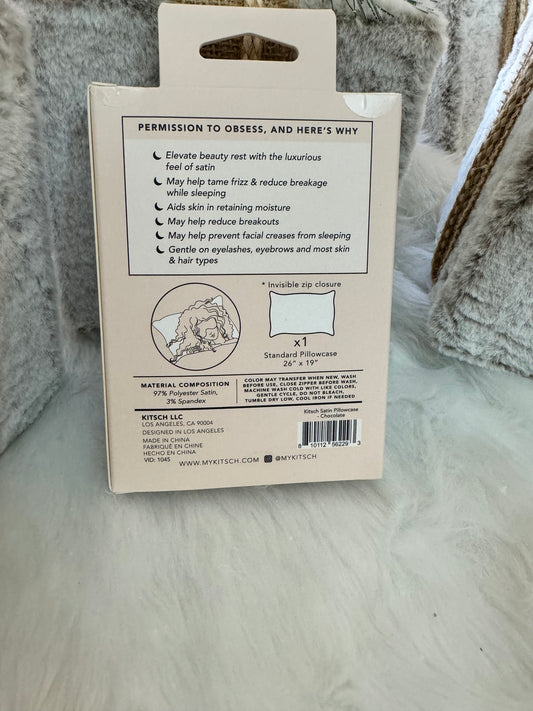 Chocolate Satin Pillow Case