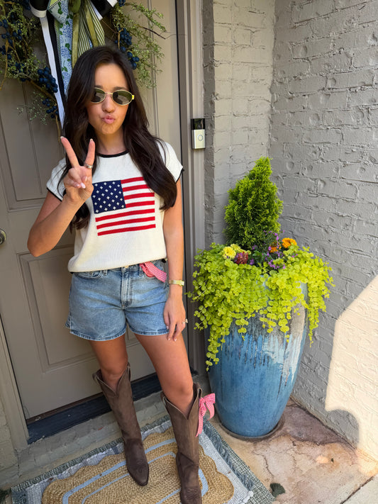 American Flag Sweater