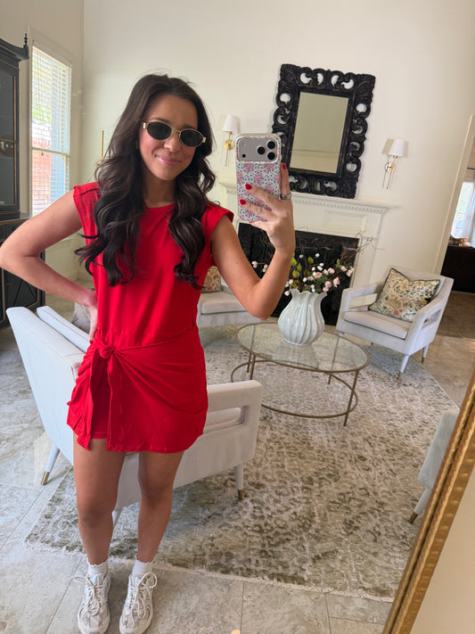 Active Red Romper