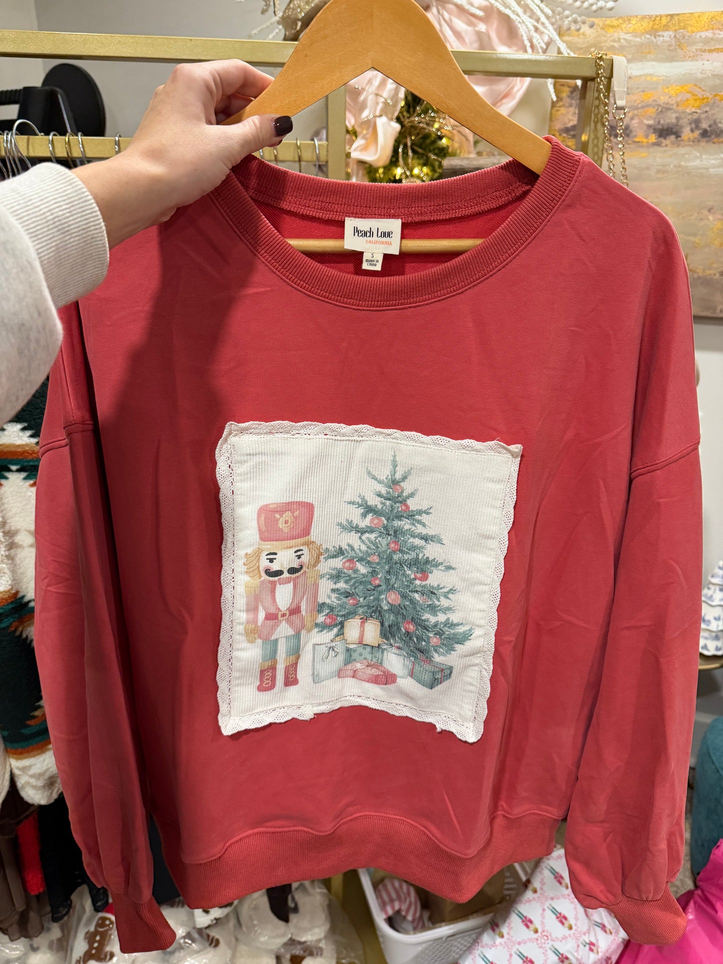 Red Nutcracker Top