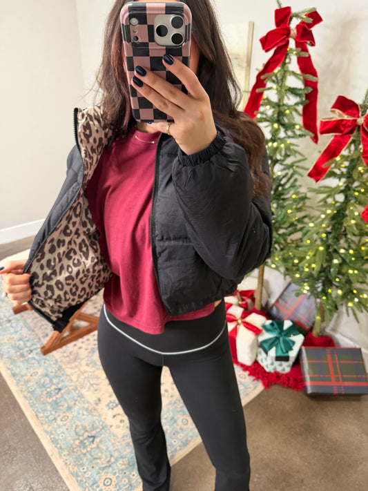 Reversible Cheetah Jacket `