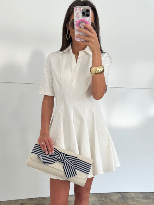 White Denim Dress