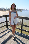 Grace Cream & White Romper