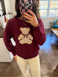 Bear Bow Christmas Sweater