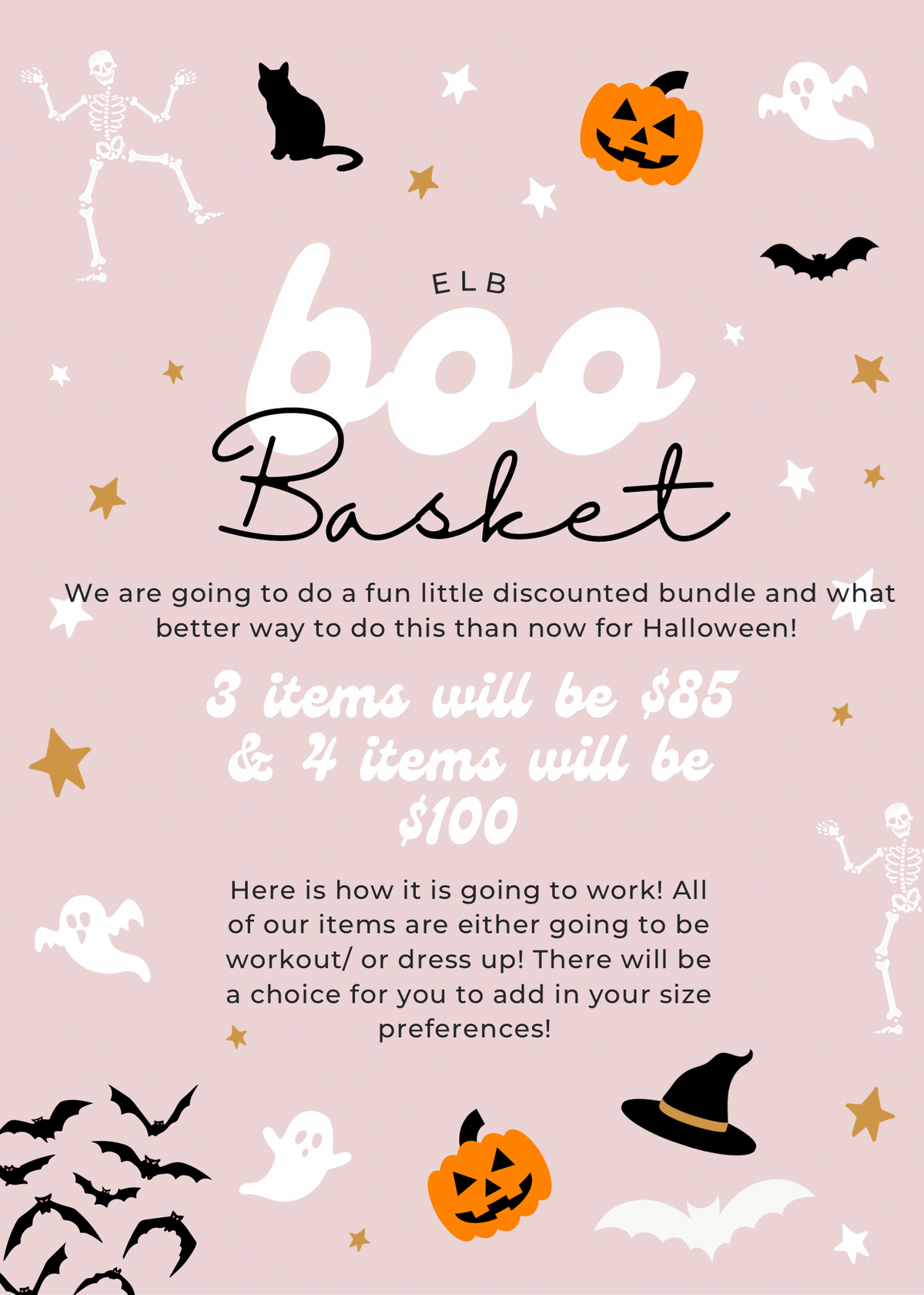 Boo basket (4 items)