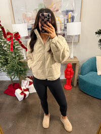 Tan Katie Puffer Jacket