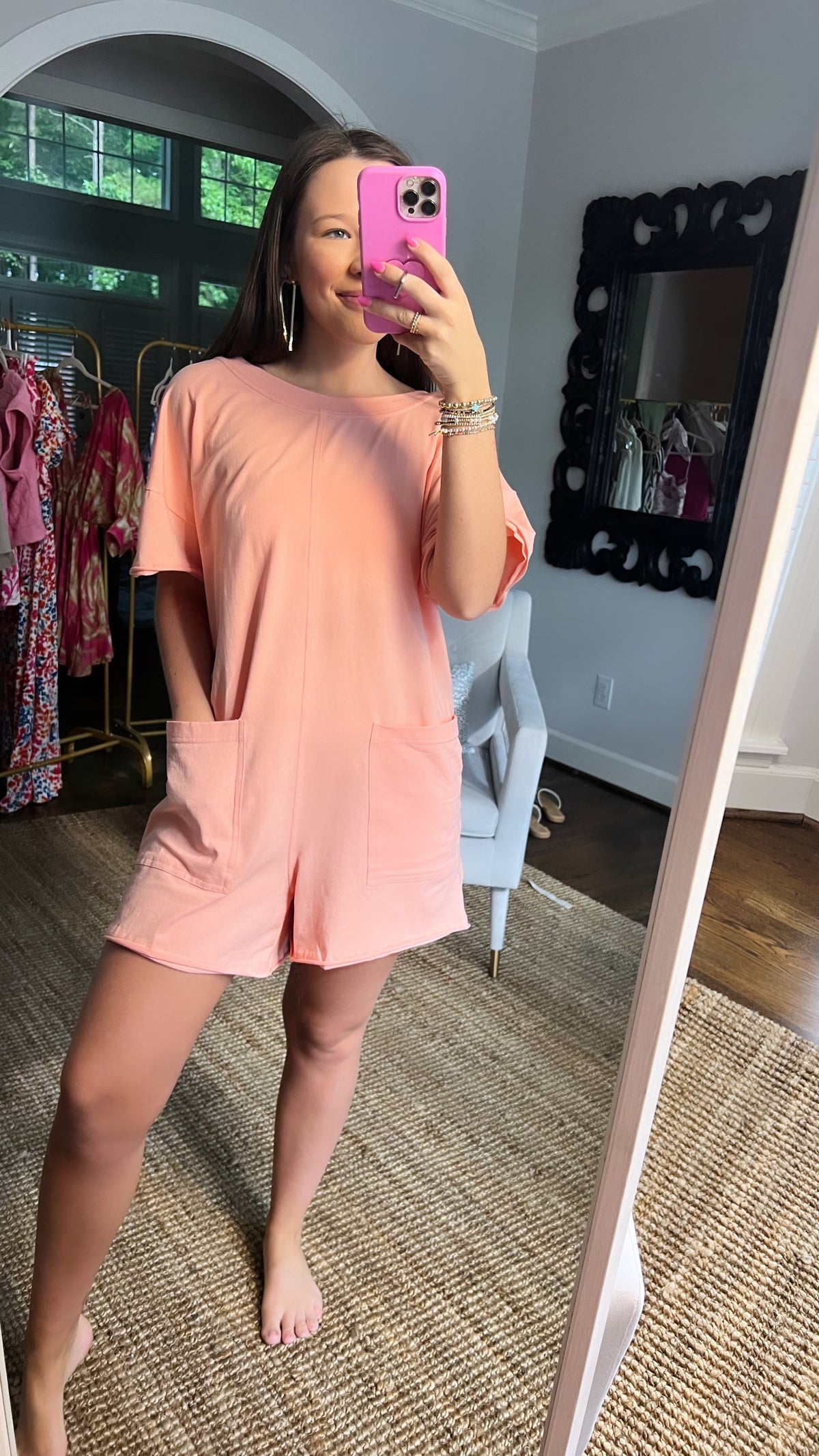 Orange Romper (Final Sale)