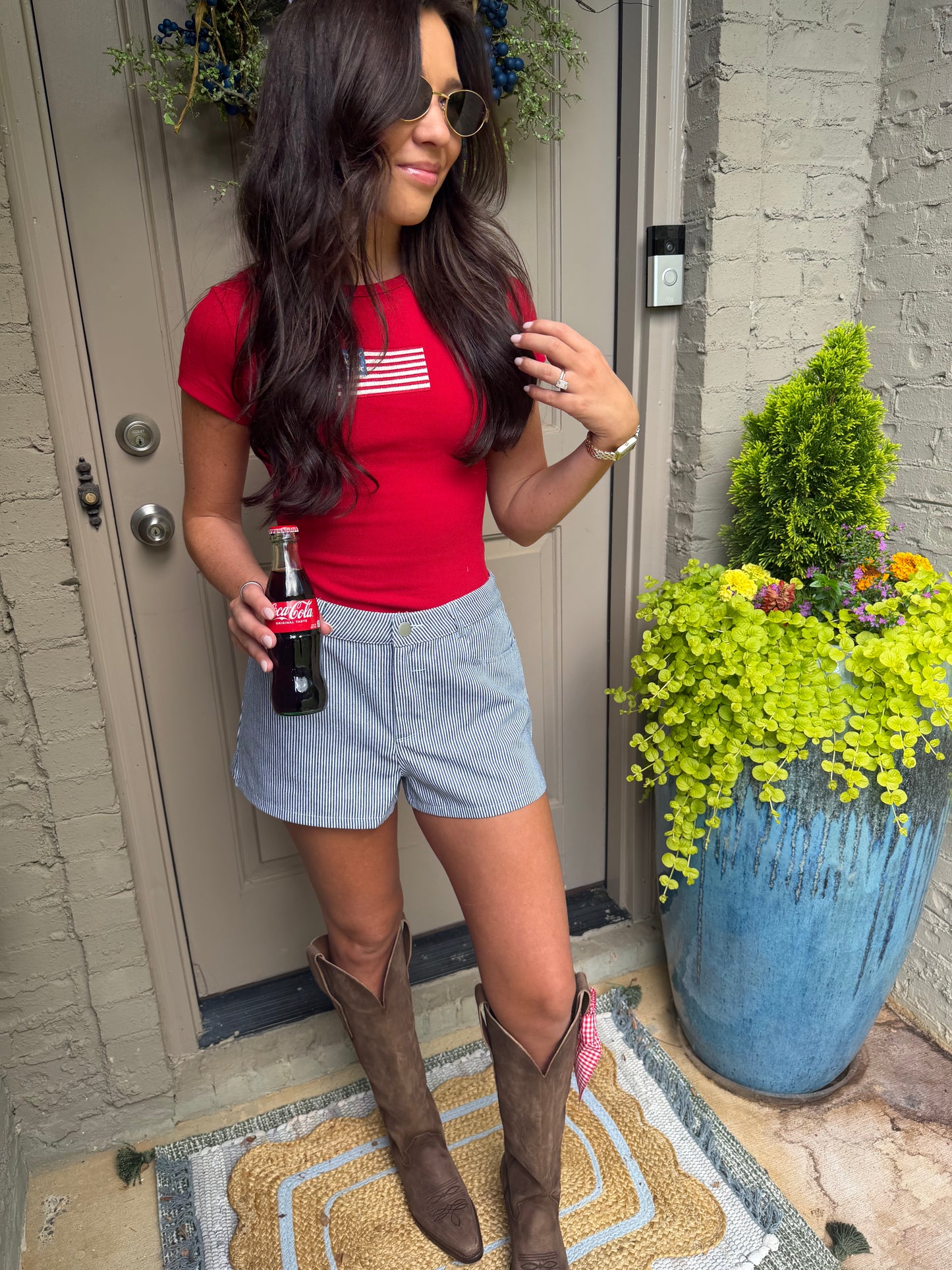 Babydoll Flag Top