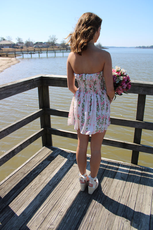 Pink Floral Eg Romper