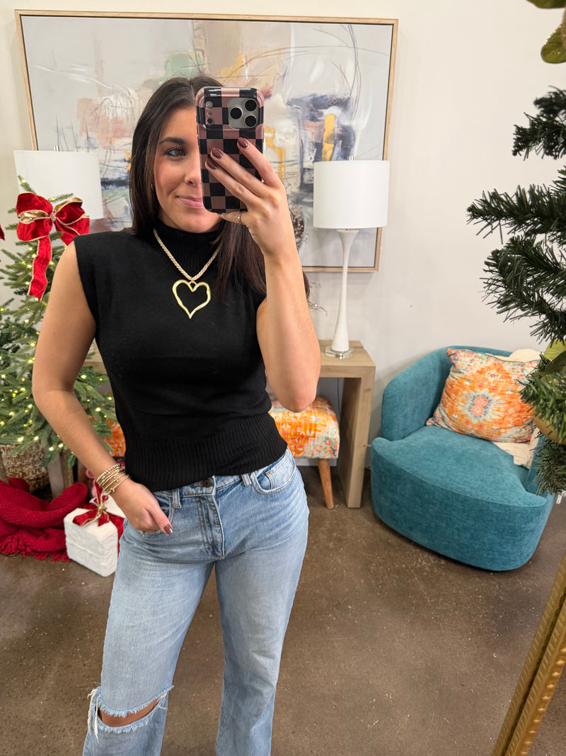 Black Turtleneck Sweater