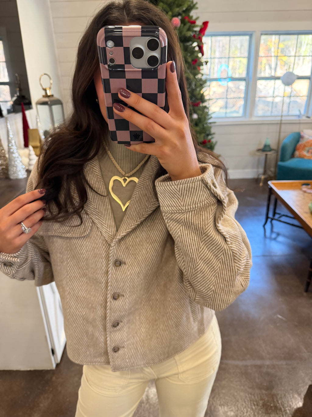 Chevron Brown Jacket