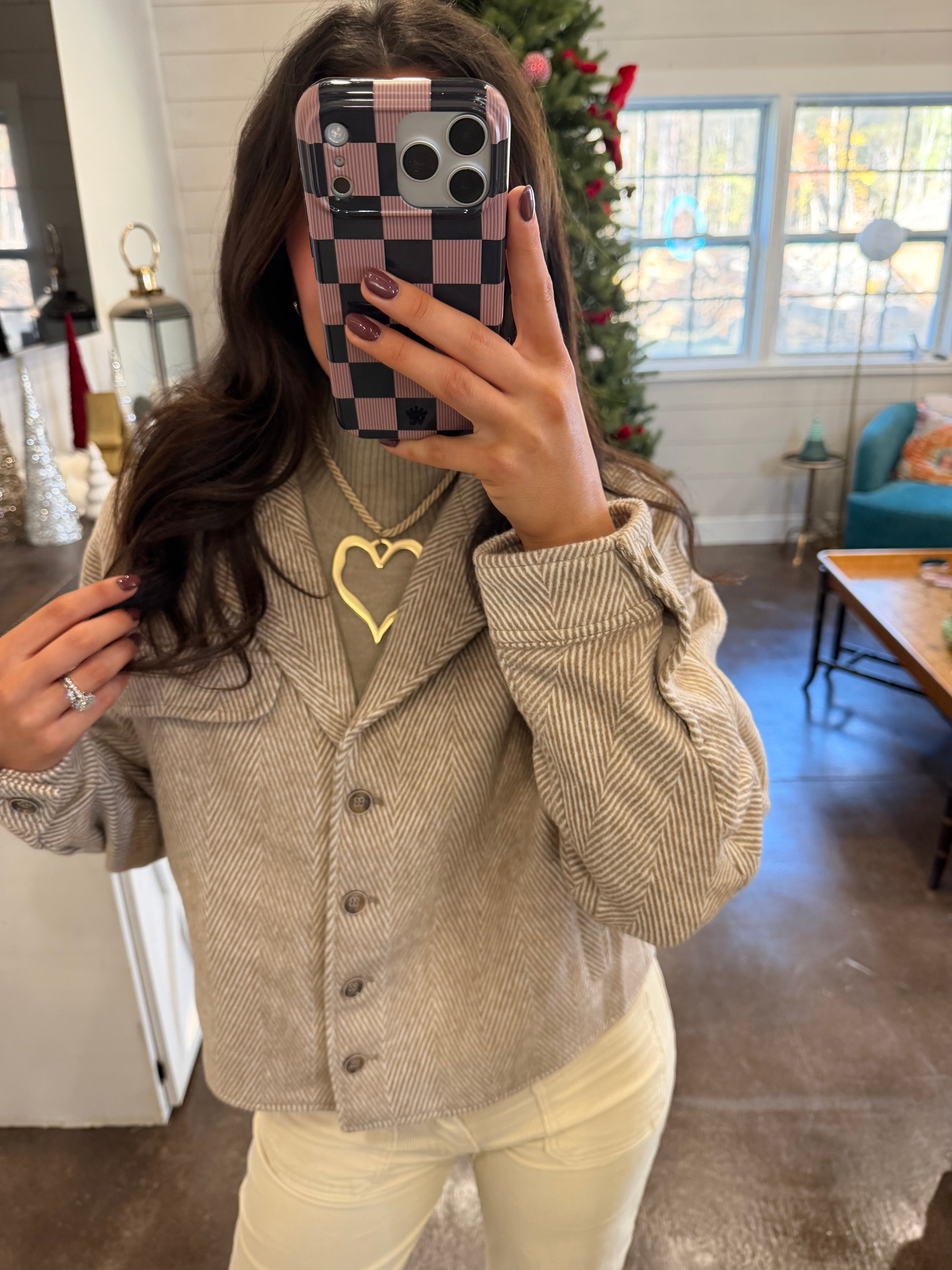 Chevron Brown Jacket