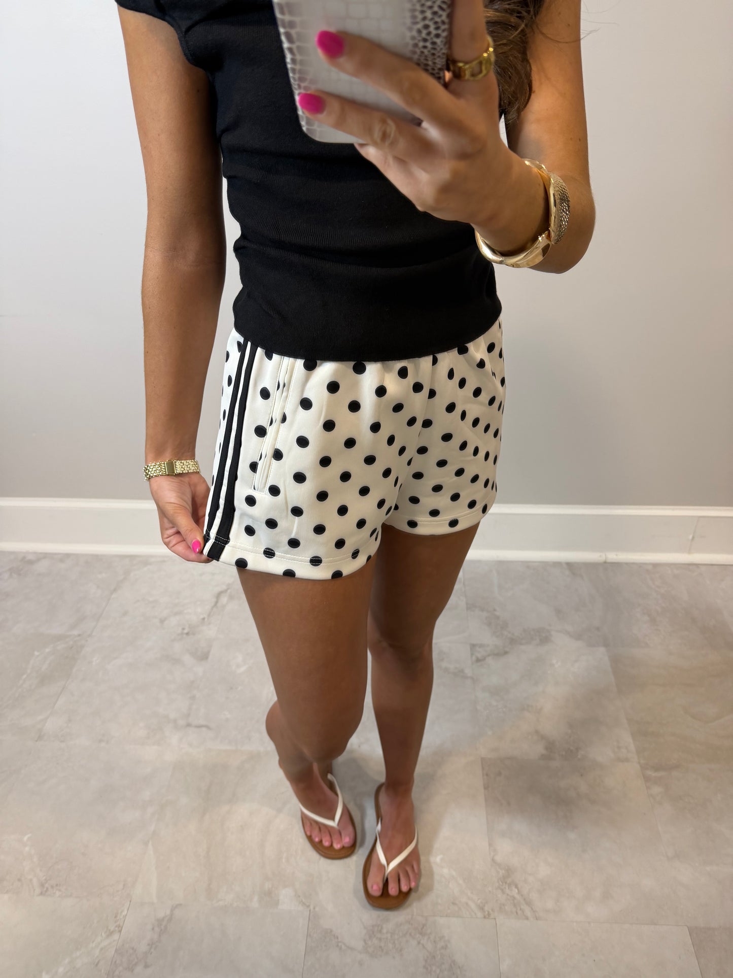 Black Polka Dot Shorts