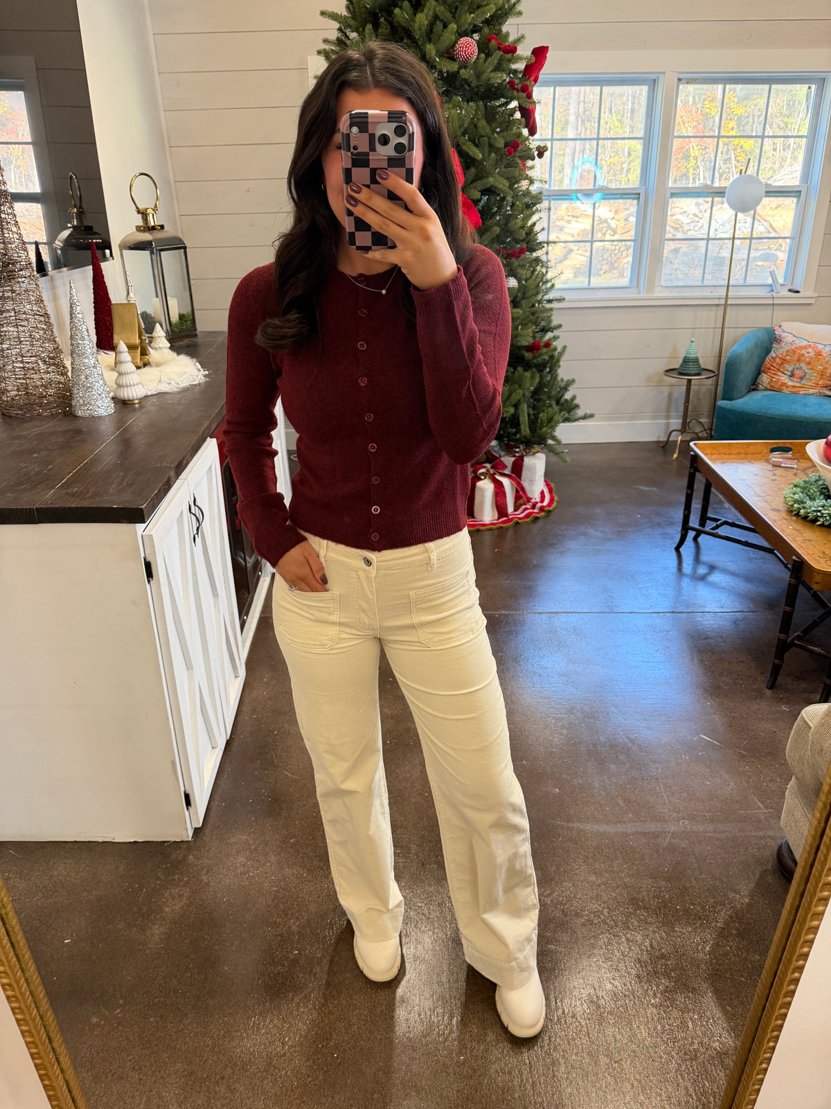 Maroon Marianna  Sweater