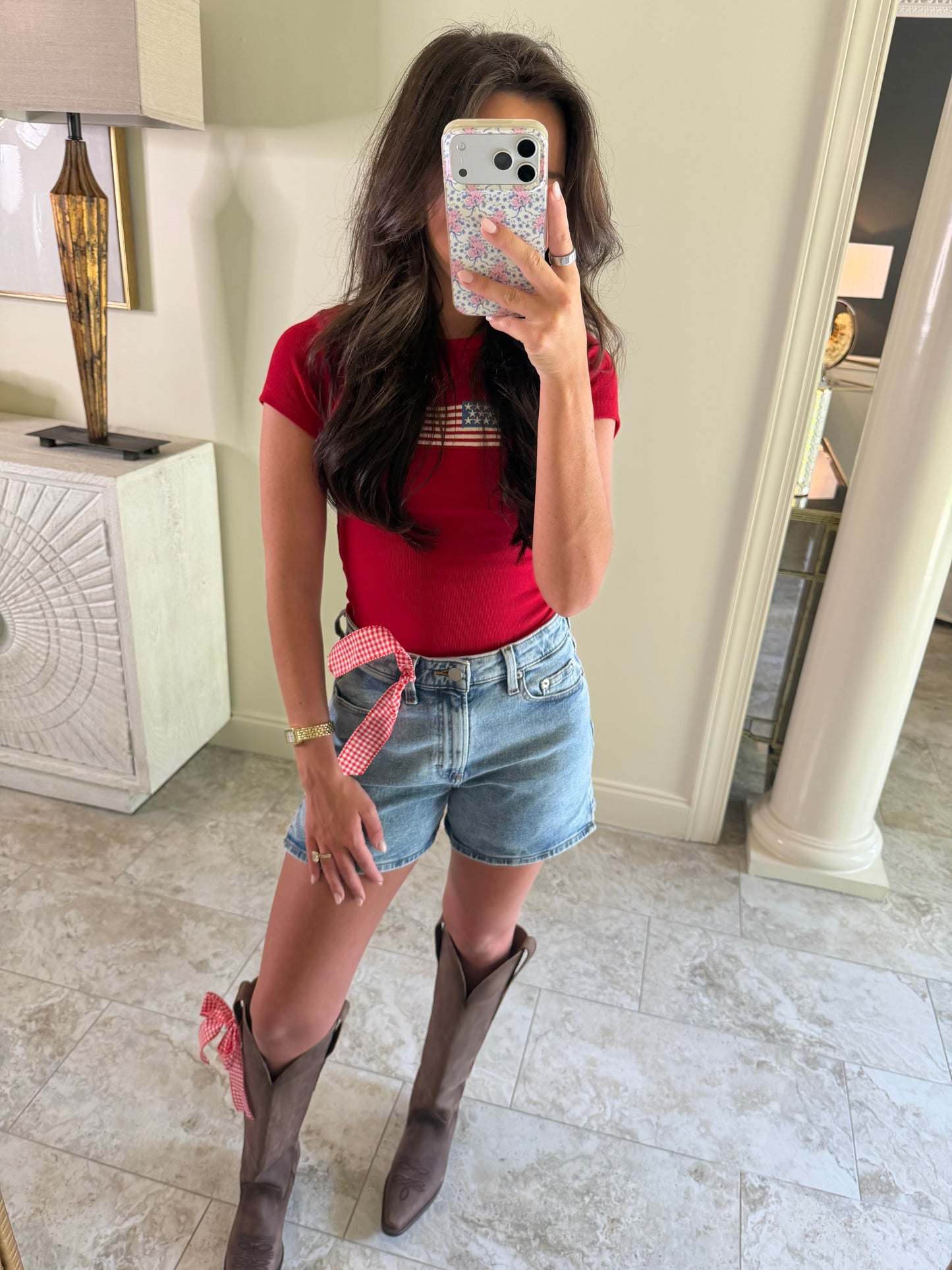 Babydoll Flag Top