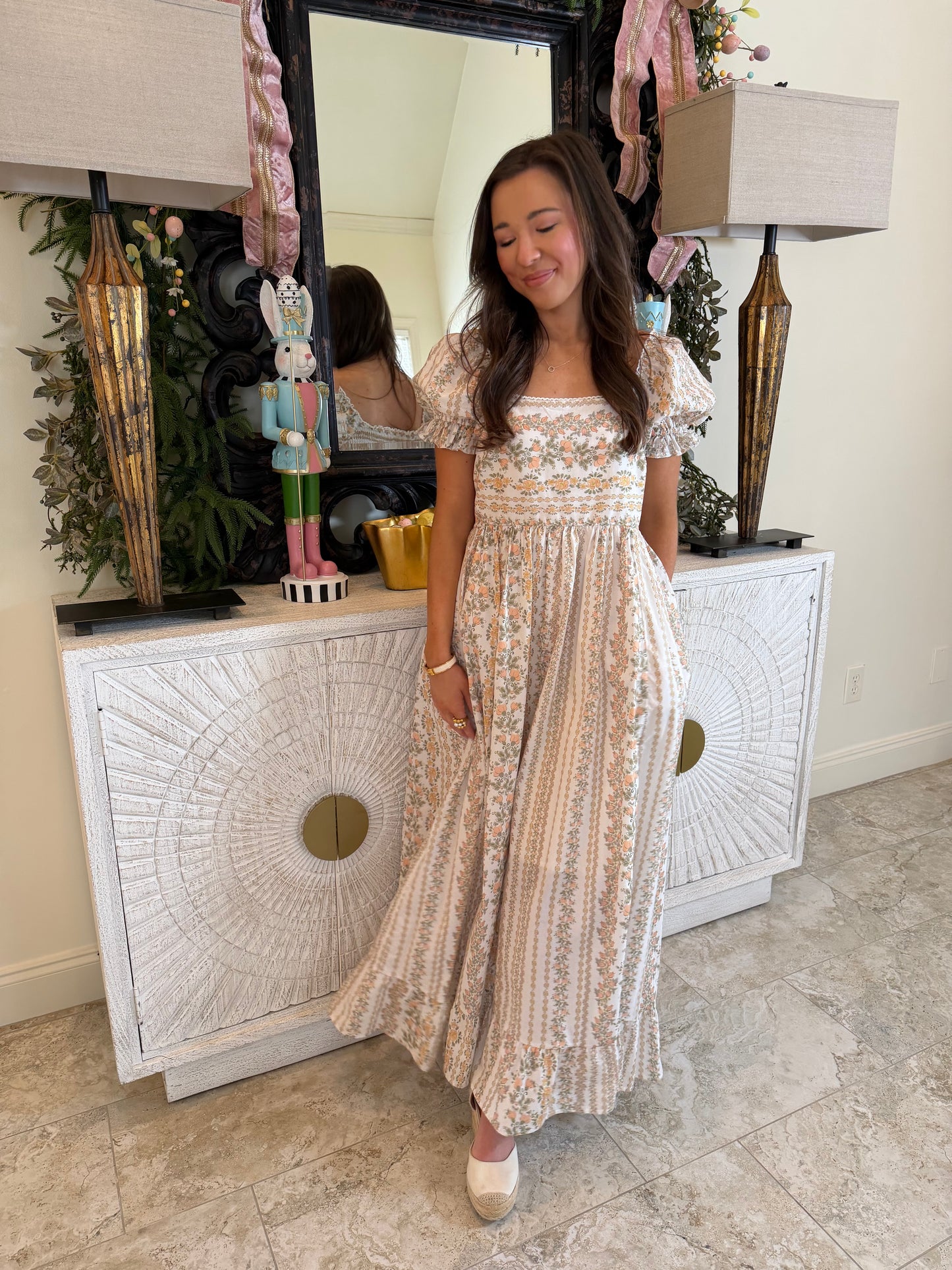 Floral Cotton Maxi Dress