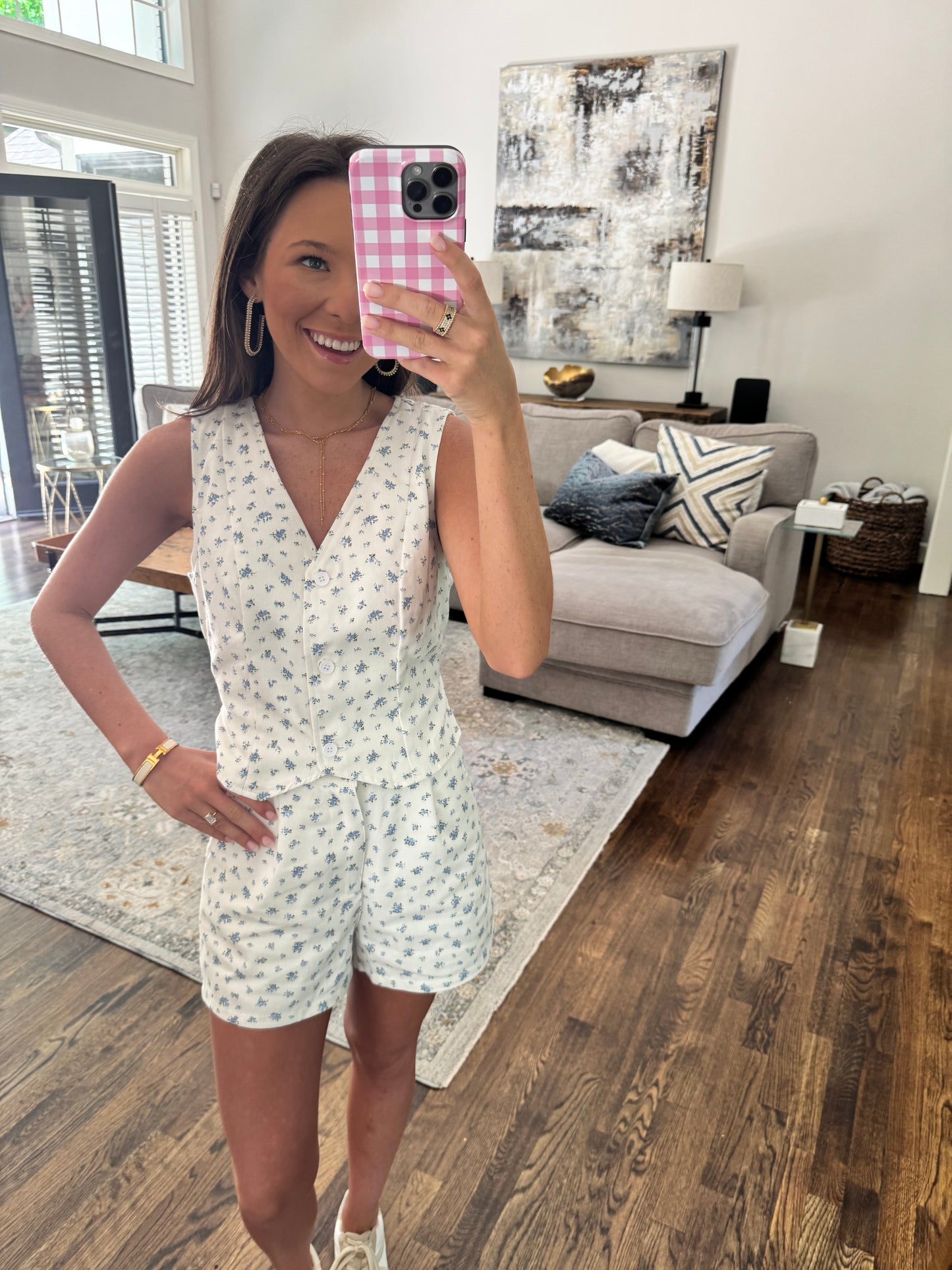 Floral Denim Set