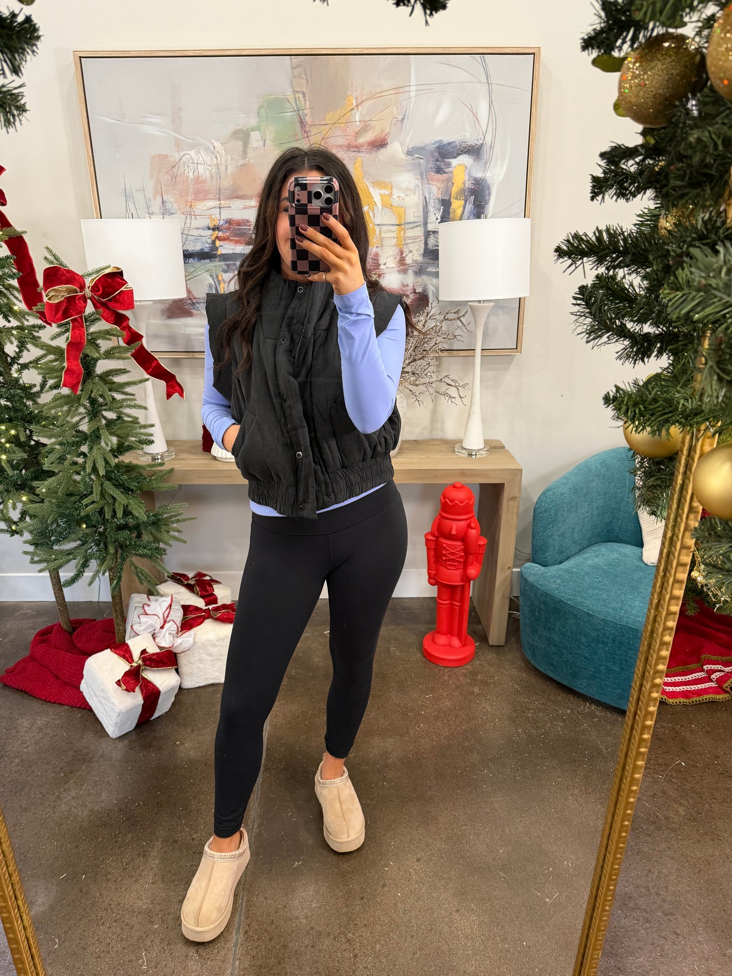 Black Puffer Vest