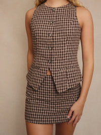 Fall Mocha Vest Set
