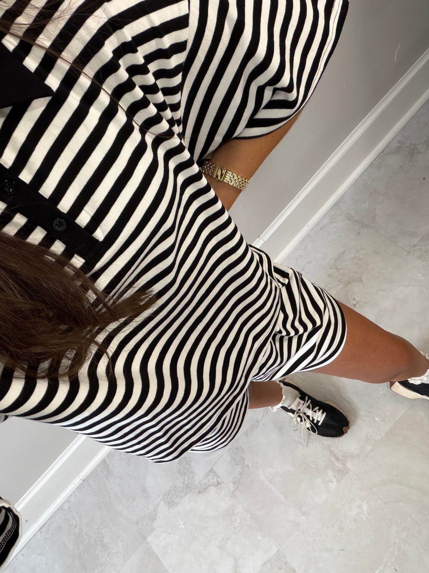 Black & White Striped Set
