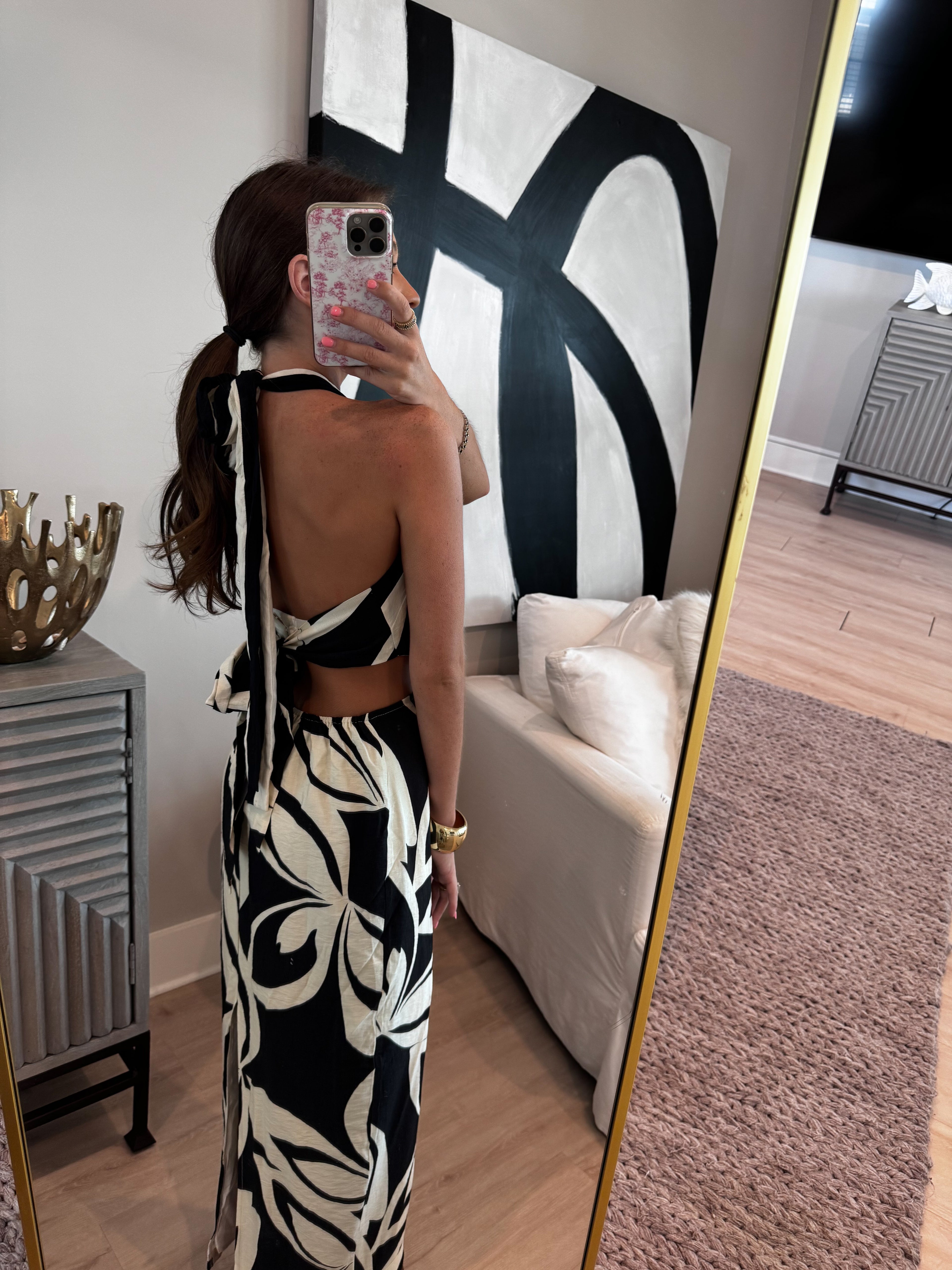 Mandy Black & White Maxi Dress