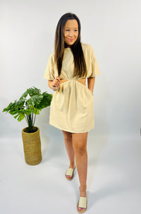 Cream T-Shirt Dress