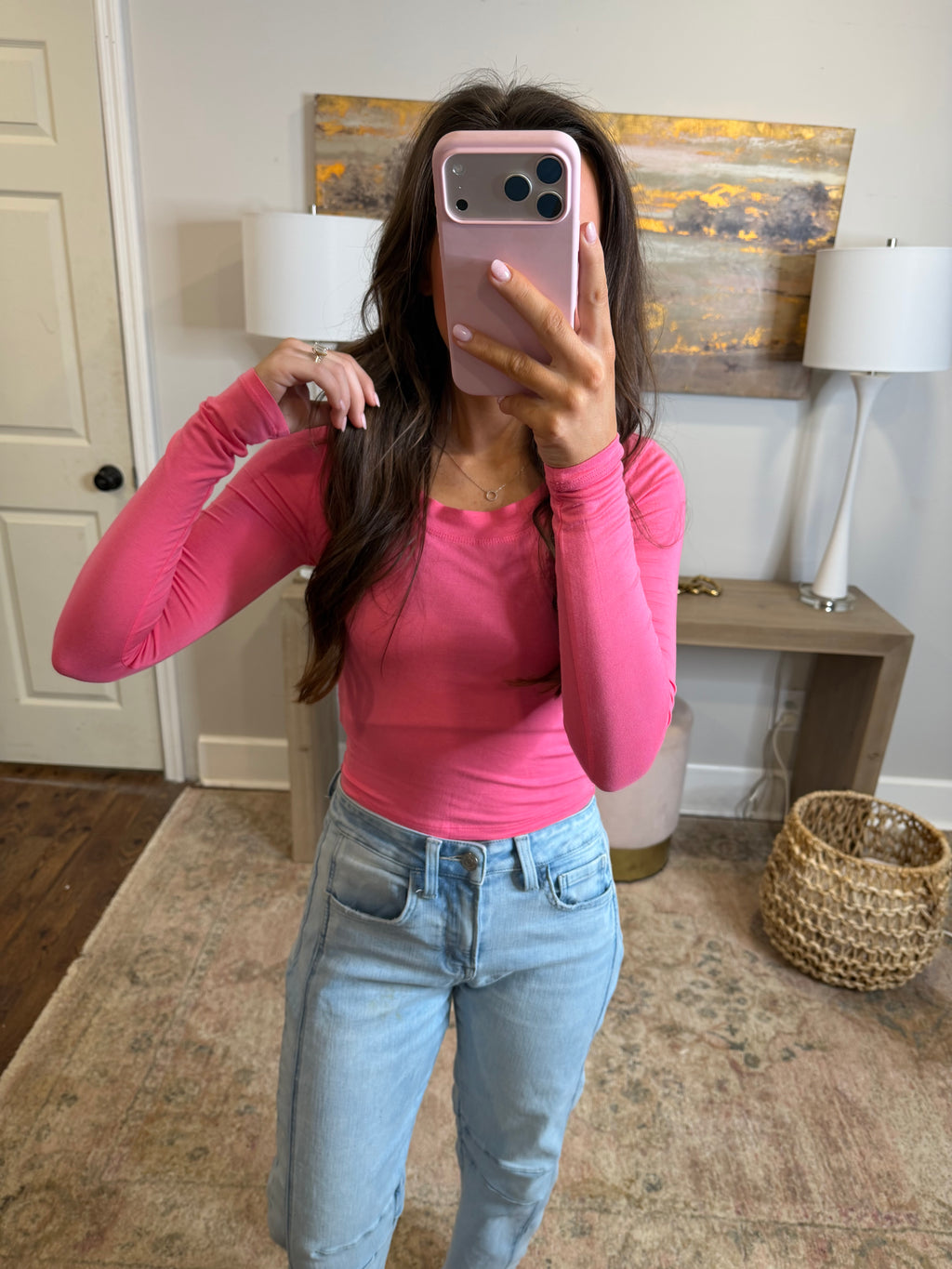 Pink Layering Top