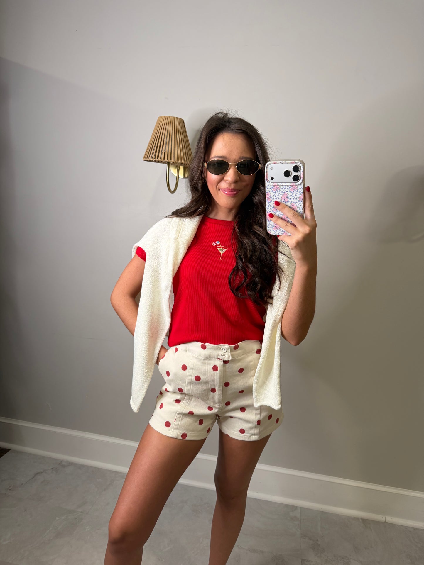 Red Polka Dot Shorts