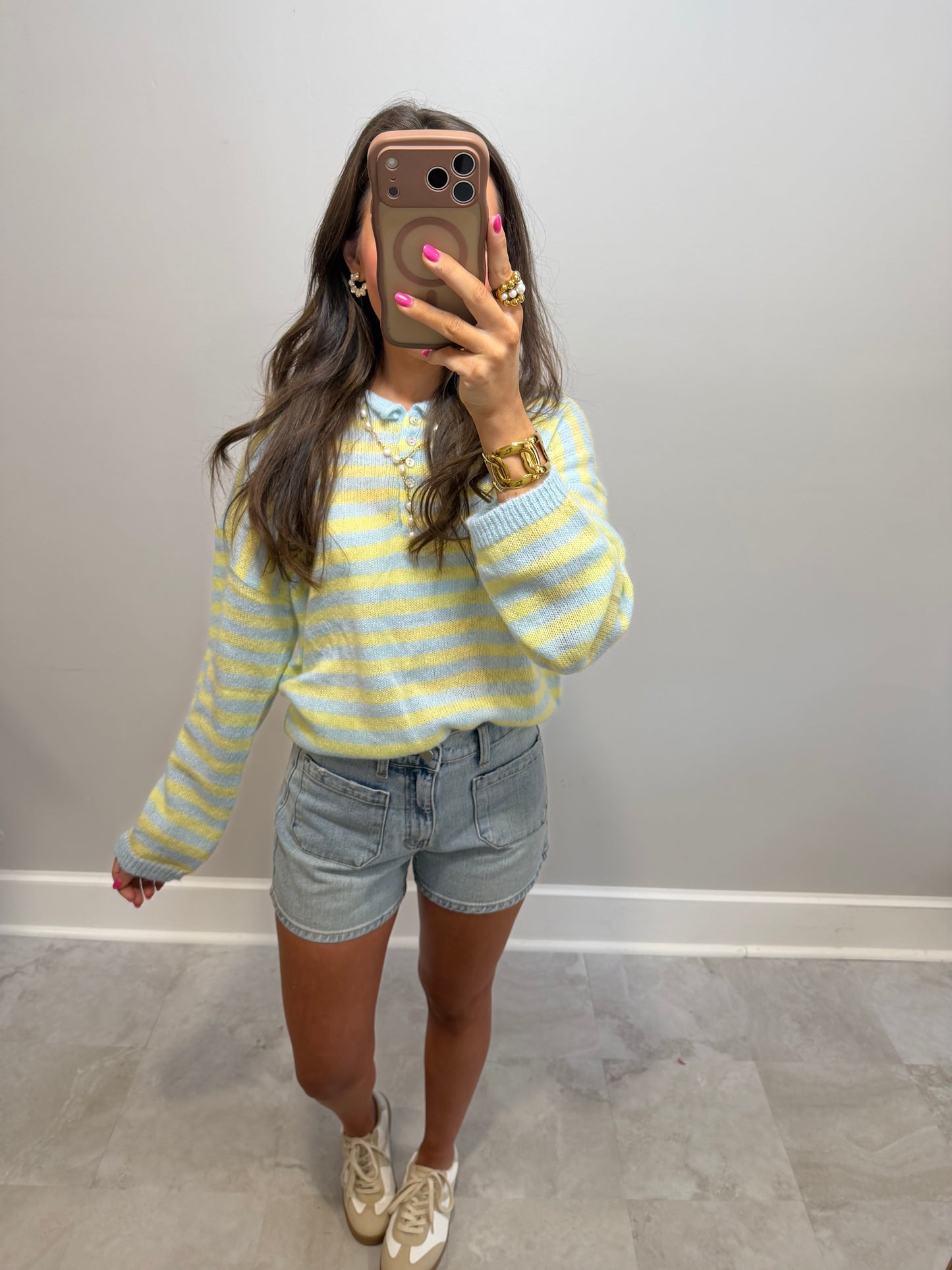 Millie Spring Button Down Sweater