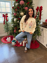 Cream Nutcracker Sweater