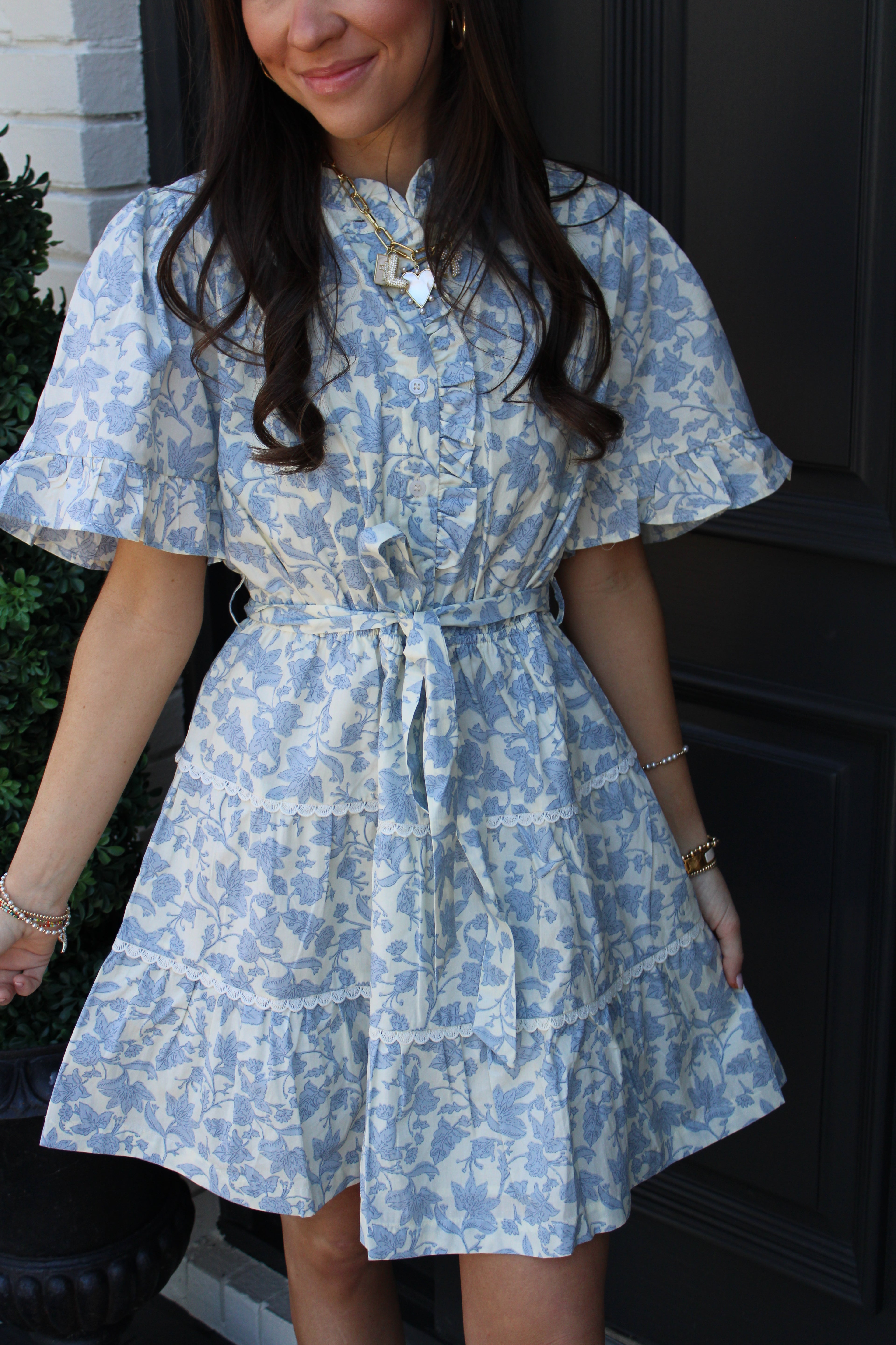 Amie Floral Tie Dress