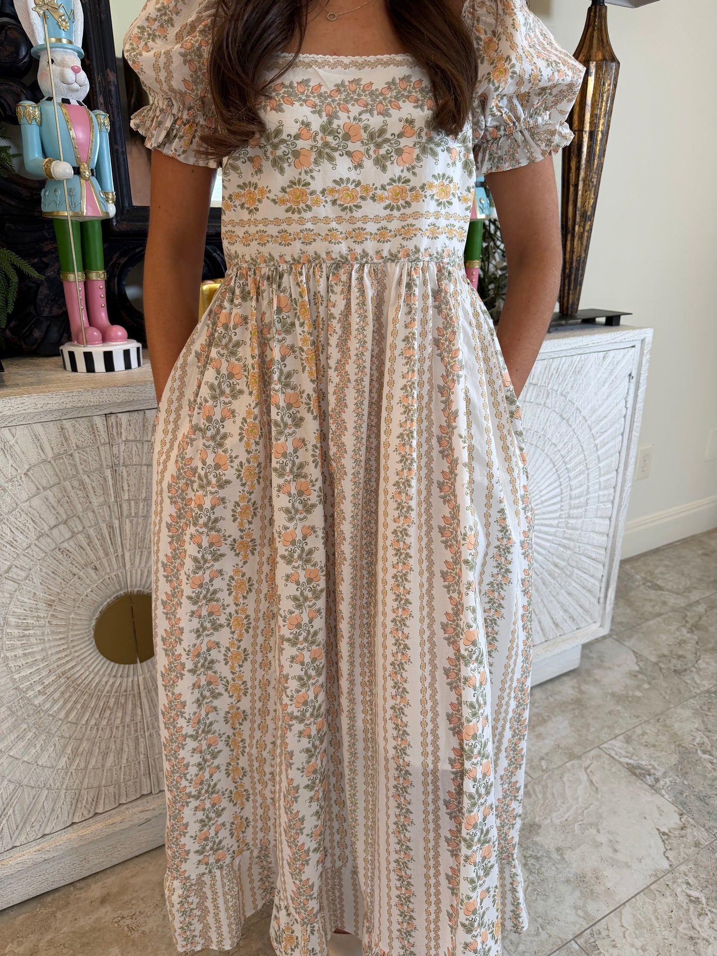 Floral Cotton Maxi Dress