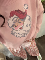Pink Santa Sweater