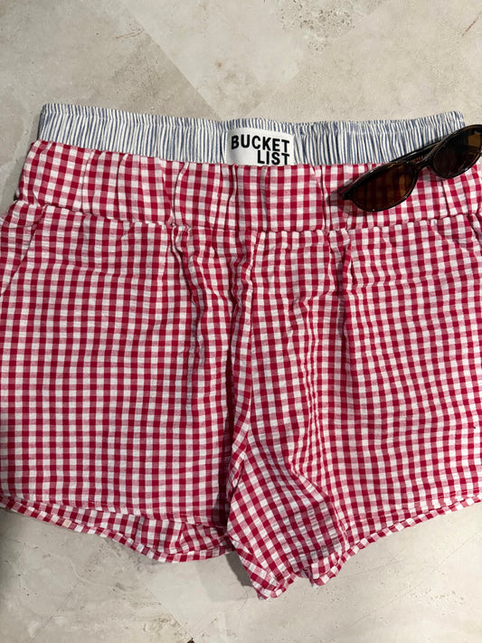 July Gingham Boxer shorts