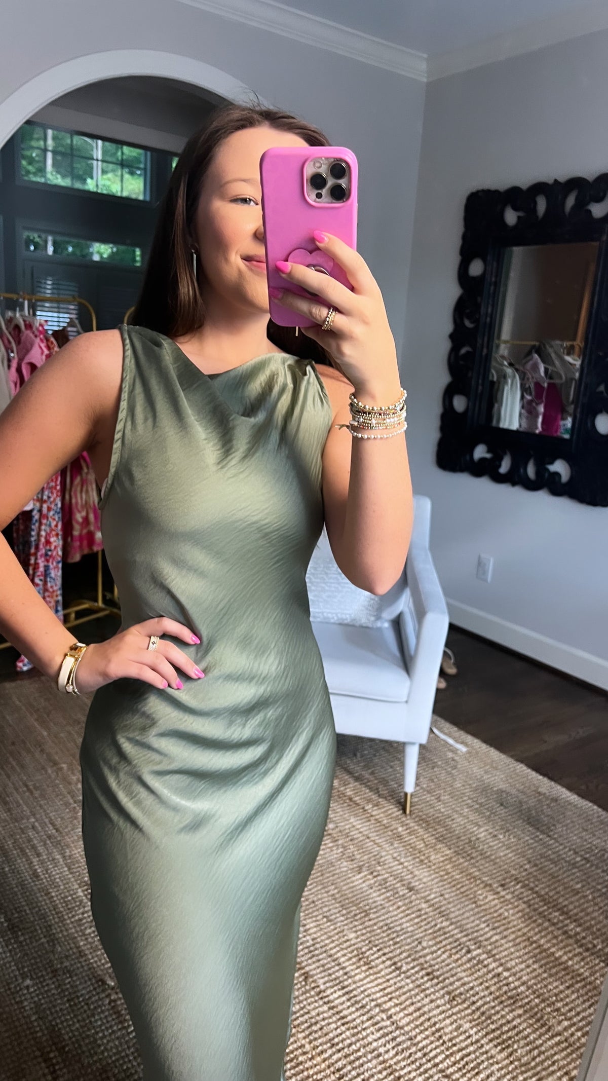 Morgan Satin Dress (Final Sale)